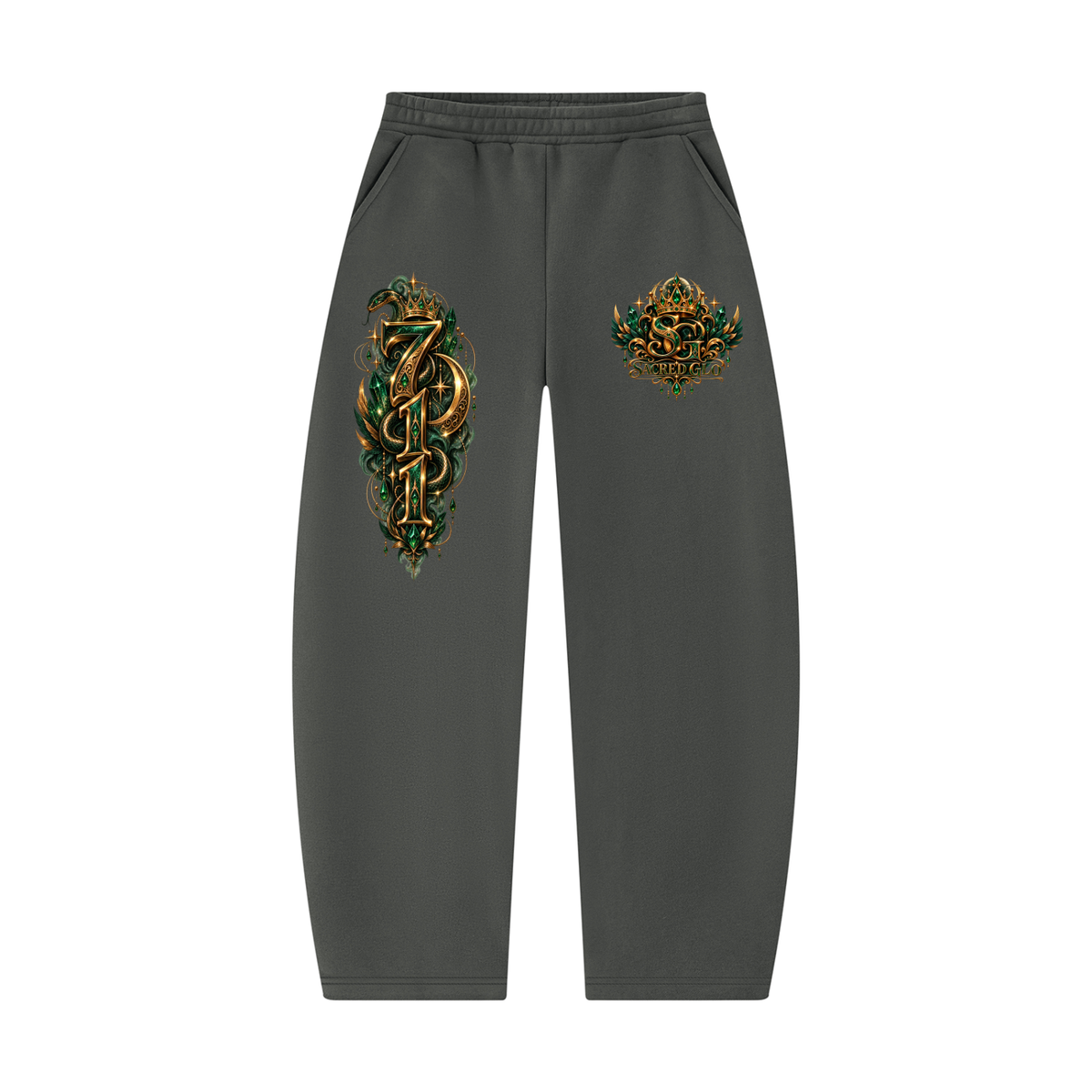 711 – Trust the Inner Knowing Barrel Leg Sweatpants